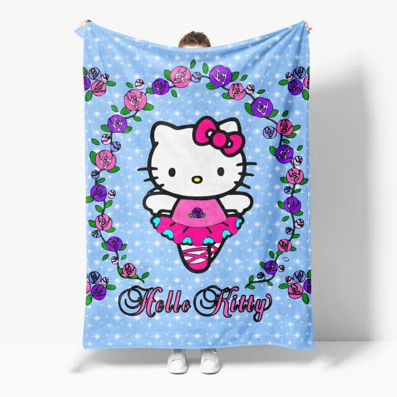 GQ Sanrio Hello Kitty Blanket Kawaii Kuromi Melody Throw Blanket Soft