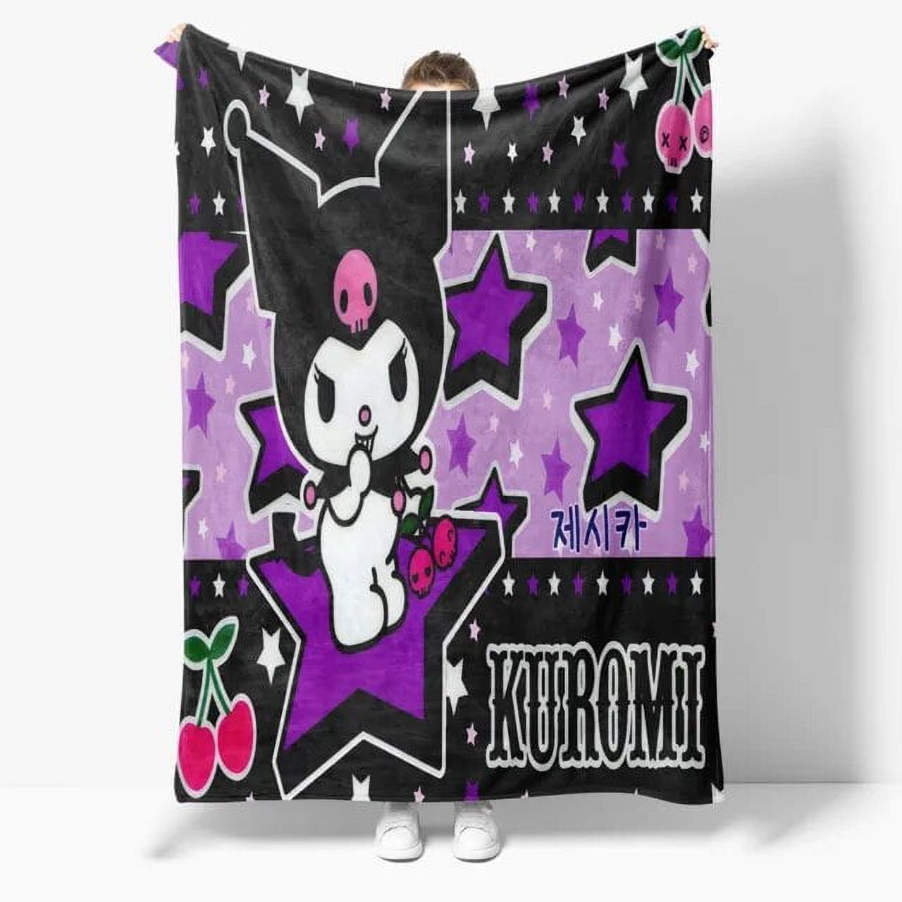 GQ Sanrio Hello Kitty Blanket Kawaii Kuromi Melody Throw Blanket Soft