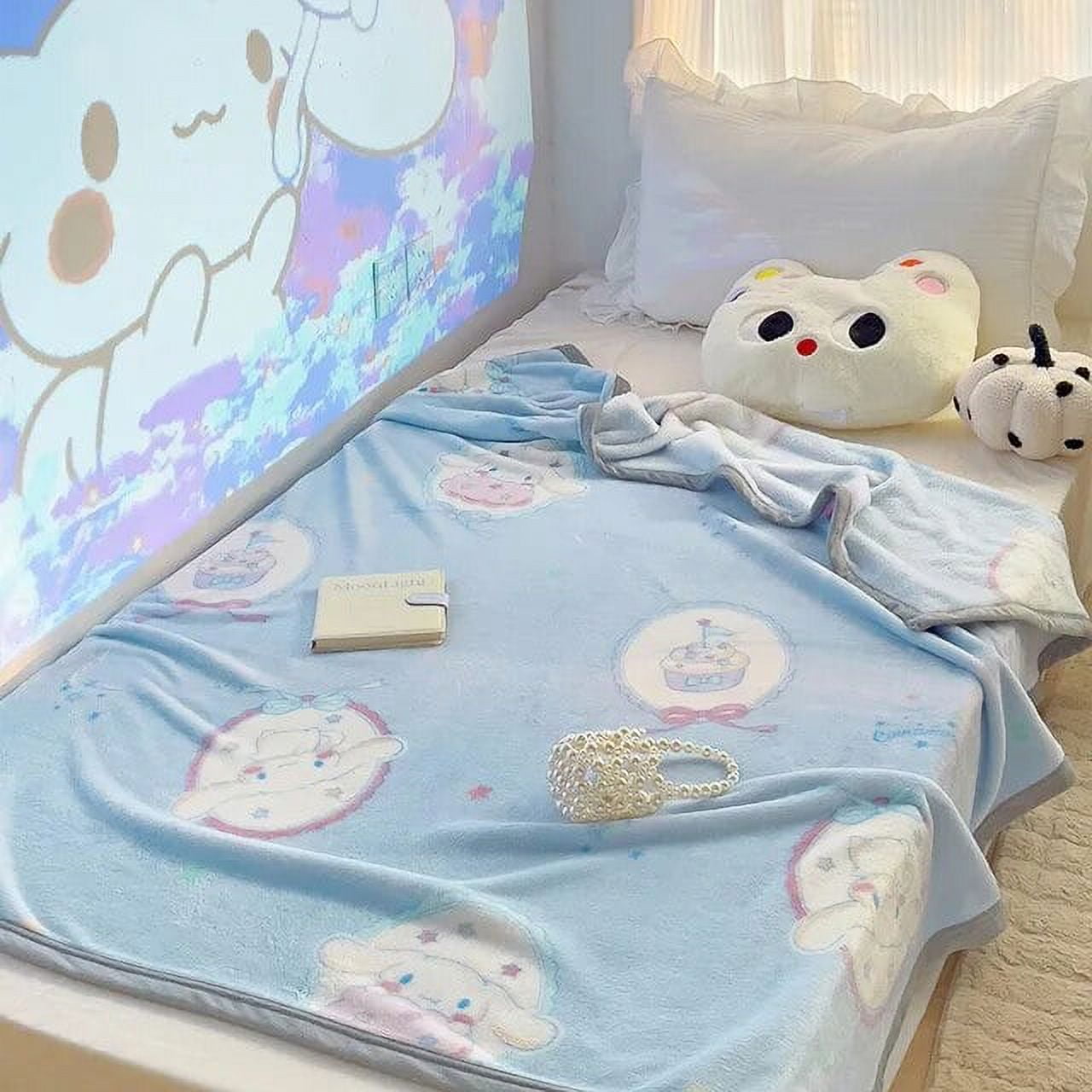 GQ Sanrio Hello Kitty Blanket Kawaii My Melody Kuromi Cinnamoroll