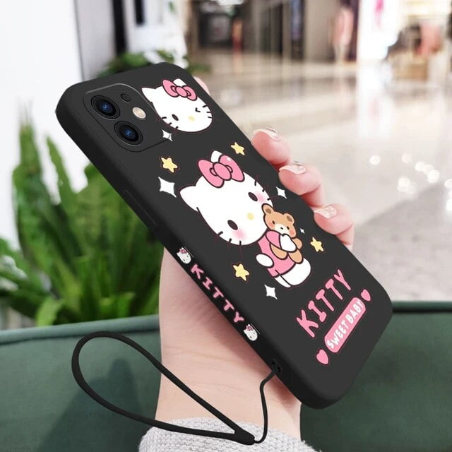 GQ Sanrio Kuromi Hello Kitty Phone Case For Samsung Galaxy S23 S22 S21 ...