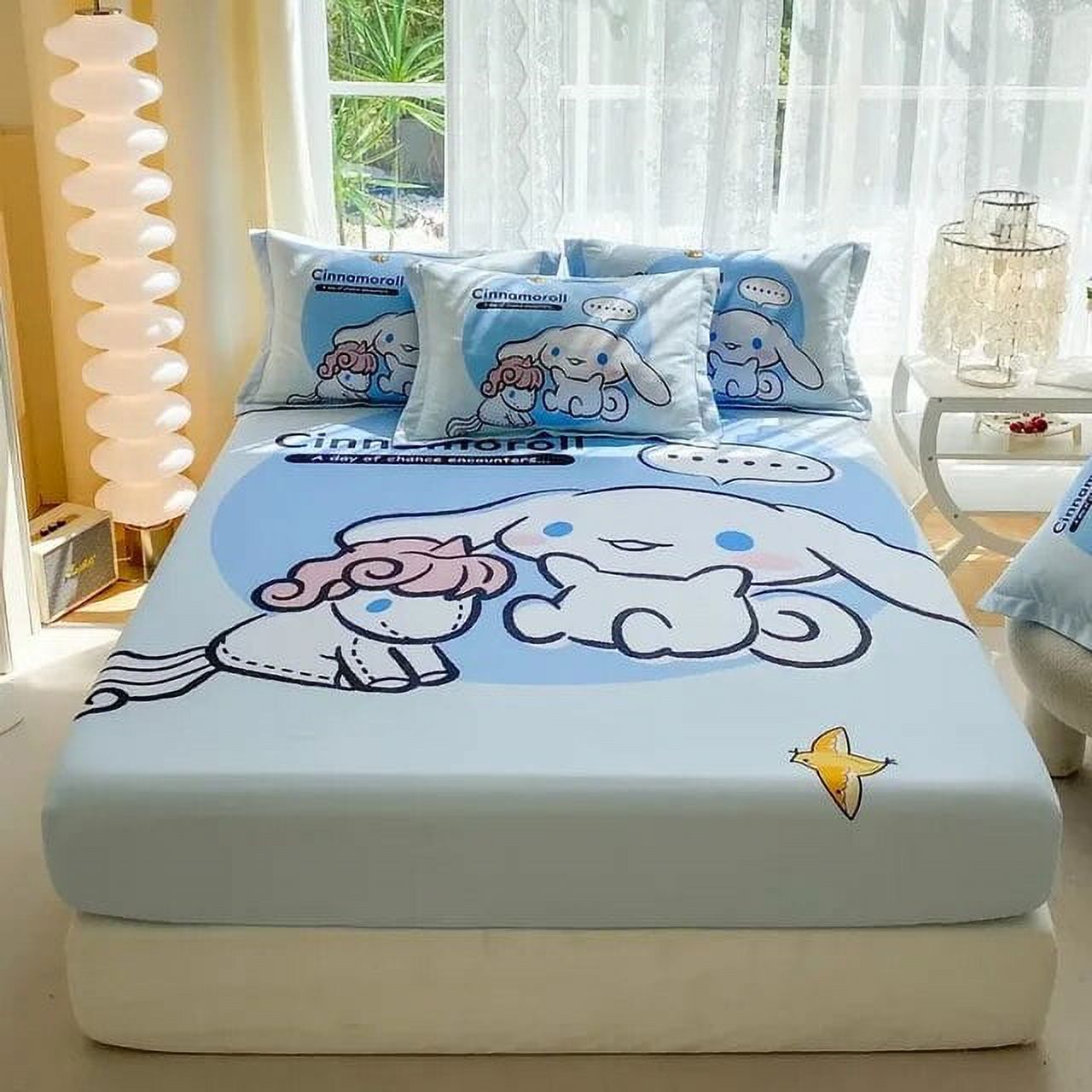 GQ Sanrio Melody Cinnamoroll Hello Kitty Fitted Sheet Without