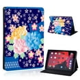 thumbnail image 1 of GQ Tablet Case for IPad 10.2 inch 9th Generation 2021 Fold Stand Cover for Apple ipad 9 10.2 Flower Pattern Protective Case Gift, 1 of 7