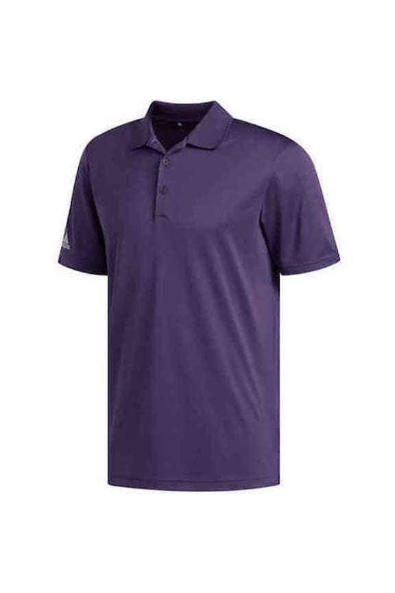 Men's Performance Primegreen Solid Polo Golf Shirt, Large Purple -