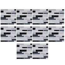 GQDIN 10-Sheets Peel and Stick Kitchen Backsplash Tiles, 6"x6" Self-Adhesive Marble Wall Tiles, Waterproof Kitchen Bathroom Waistline Decor, Peel & Stick Backsplash for Living Room