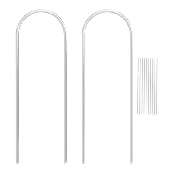 GQDIN 2 Pack U-Shaped Clear Acrylic Trellis for Indoor Plants,Small Plant Trellis for Potted Plants Climbing Plants,Plant Support Hoya Trellis for Vine Ivy Hoya Outdoor(2 Sizes:13.8"/15.8")