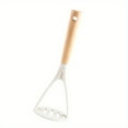 thumbnail image 1 of GQDIN 2-in-1 Wooden Potato Masher and Garlic Press,Heat Resistant Kitchen Gadget for Easy Mashing,Grinding,Multi-Functional Masher for Potatoes Vegetables and Garlic,Natural Wood Kitchen Utensil, 1 of 9