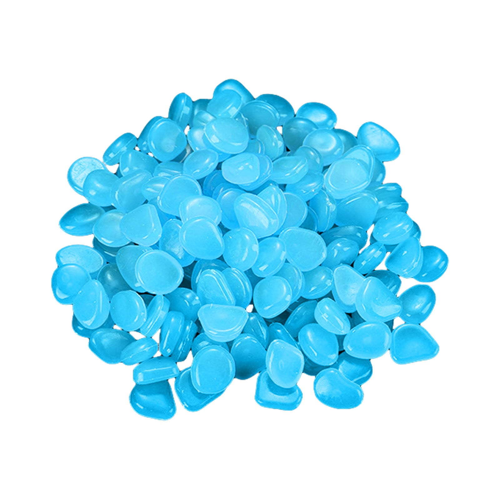 GQDIN 200PCS Luminous Aquarium Pebbles Glow in the Dark Stones for ...