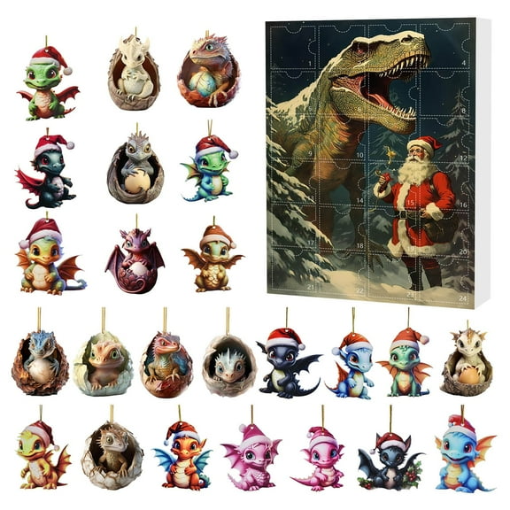 GQDIN 2026 Christmas Holiday Advent Calendar With 2D Funny Animal Set, Collectible Commemorative Home Decor For Festive Countdown Celebration