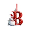 thumbnail image 1 of GQDIN 26 Letter Ornaments Christmas Tree Decoration Personalized Christmas Letter Tree Hanging Pendant Xmas Alphabet for DIY Craft Ornaments Xmas Tree Holiday Home Decorations, 1 of 5