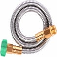 thumbnail image 1 of GQDIN 304 Stainless Steel Garden Hose - Flexible Kink-Free Water Hose with Metal Connectors, Lightweight Leakproof Lawn Tubing for Car Washing Irrigation, 1 of 8
