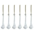 thumbnail image 1 of GQDIN 6pcs Crystal Teardrop Chandelier Pendant Parts Wedding Party Christmas Tree Decorations Ornaments,Large Teardrop Pendant Hanging Ornament for Xmas Tree Winter New Year Party Supplies,5", 1 of 4