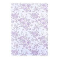 GQDIN Floral Wrapping Paper Mini Roll 16.5in x 22.8in Pink White Flowers Gift Wrap Paper for Birthday Wedding Baby Shower Party Wrapping Supplies, DIY Craft Decoration for Special Occasions