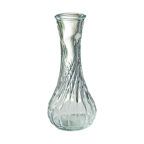 GQDIN Glass Bud Vase, Clear Small Flower Vases in Bulk, Vintage Glass Vases for Centerpieces, Mini Vase Floral Bottle for Rustic Wedding Home Table Decor, Floral Party Arrangements