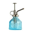 thumbnail image 1 of GQDIN Glass Plant Mister, 6.5 Inches Tall Vintage Style Spritzer Bronze Plastic Top Pump One Hand Watering Can Indoor Plant Spray Bottle for Garden, Plants, Cleaning, 1 of 8