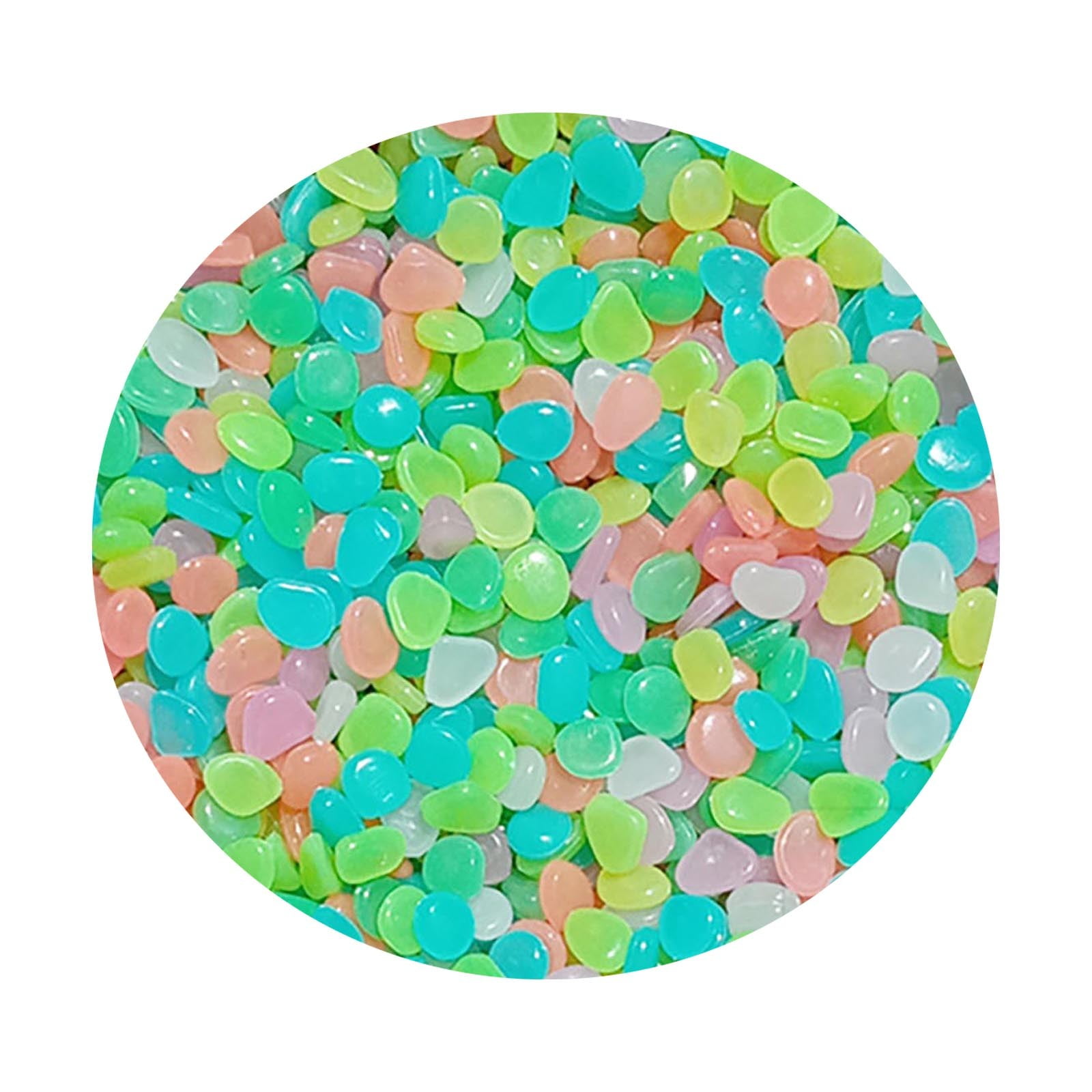 GQDIN Glow Pebbles, Glow in The Dark Garden Pebbles Stones Rocks for ...