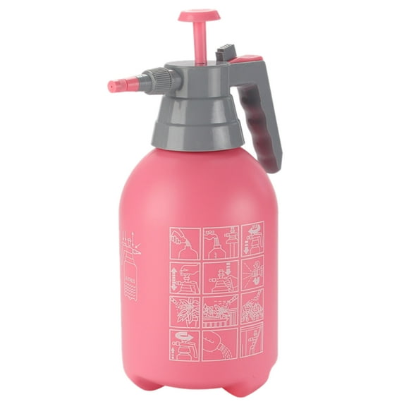 GQDIN Handheld Garden Sprayer, 2L Pump Sprayer, 75 Oz Water Spray Bottle with Safety Valve, Adjustable Nozzle, Ideal for Watering, Fertilizing, Cleaning,Essential Flower Watering Tool