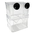 thumbnail image 1 of GQDIN Isolation Breeding Box for Baby Fish & Clownfish - Clear Acclimation Tank with Suction Cups | Adjustable Divider for Fry Protection in Aquarium | Portable Nursery for Guppies, Shrimp(R#03), 1 of 9