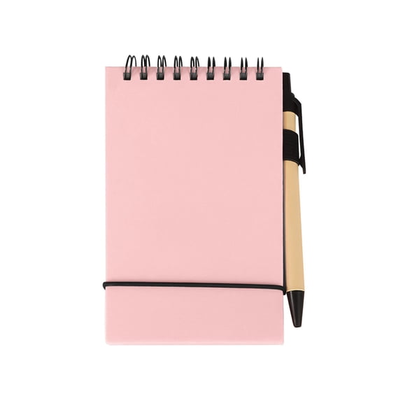 GQDIN Mini Spiral Notebook Journal – 1 Pack Pocket Notebooks with Pen Holder, 3.6" x 5.8" A6 Notepad, 100 Lined Pages – Small Notebook for Note Taking, Travel & Daily Use