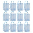 thumbnail image 1 of GQDIN Mini Suitcase Favor Box 12pcs Mini Luggage Travel Suitcase Candy Box Clear Plastic Rolling Trolley Case Jewelry Storage Holder for Wedding Birthday (2.75" x 2"), 1 of 9