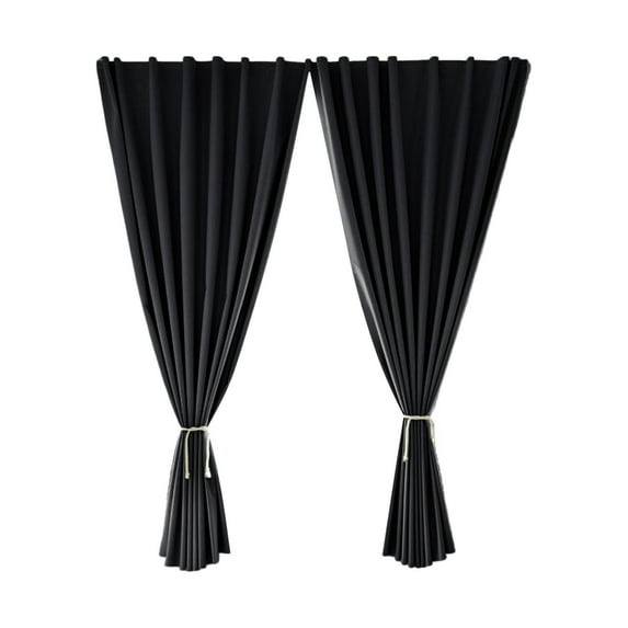 GQDIN Outdoor Curtains for Patio 2 Panels Set, Sticky Top & Back Tab Bottom for Easy Hanging, Sun Blocking & Windproof Rod Pocket Drapes for Gazebo Porch Decor