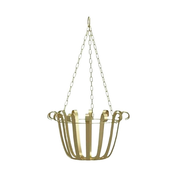GQDIN Plant Hanger, Metal Hanging Plant Shelf Decorative Planter Flower Pots Holder with Chain for Indoor Outdoor, Modern Plant Hanging Basket for Balcony Porch Garden Home Decor