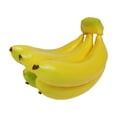 thumbnail image 1 of GQDIN Realistic Lifelike Artificial Banana Bunch Simulation Fruit Decorative Fake Food Model Display Photography Props Kitchen Wedding Home Party Decor - 3/5/9 Heads, 1 of 4
