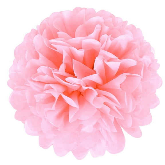 GQDIN Tissue Hanging Paper Pom-poms Flower Ball Outdoor Decoration, Assorted Rainbow Colors Tissue Paper Pom Poms Flower Balls for Birthday Wedding Party Baby Shower Decorations