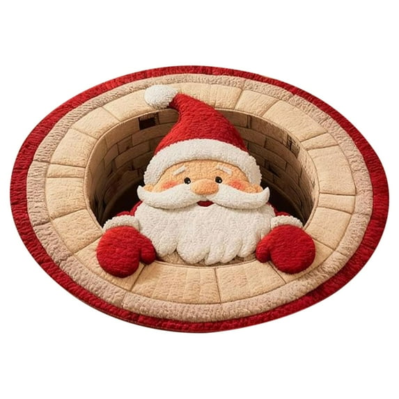 GQDIN Winter Door Mat Non Slip Christmas 3D Rug Outdoor Indoor Snowman Front Porch Rugs Christmas Door Mats Winter Decorations for Home Decor Gifts- Perfect for Outside Entrance Matt