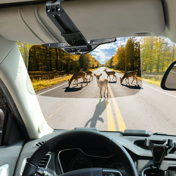 GQLHYD Sun Visor Extender for Car, Adjustable, HD Wear-Resistant, Anti-Polarized/Anti-Glare, 14" x 8.7"