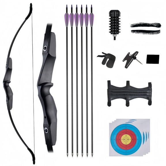 GQT Takedown Recurve Bow for Adults & Beginners, 18/30/40 Lbs Archery Hunting Bows for Target Practice & Outdoor Shooting (40, Pounds)