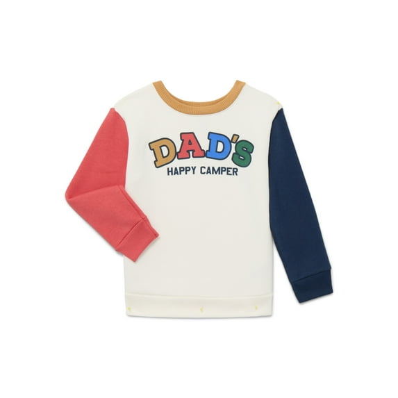 Garanimals Toddler Boy Color Block Graphic Fleece Sweatshirt, Sizes 2T-5T