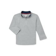 Garanimals Toddler Boys Quarter Zip Pullover with Long Sleeves, Sizes 18M-5T