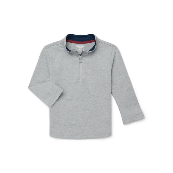 Garanimals Toddler Boys Quarter Zip Pullover with Long Sleeves, Sizes 18M-5T