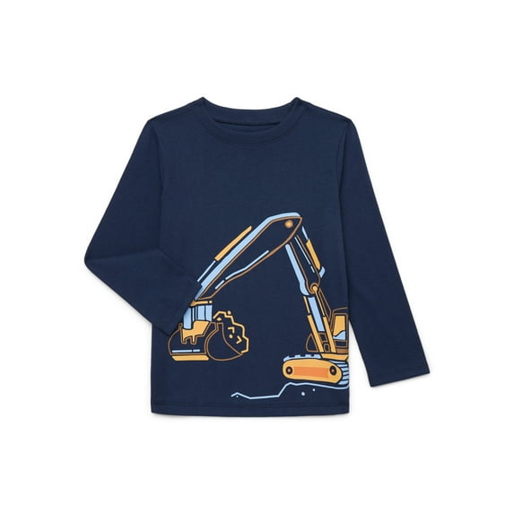Garanimals Toddler Boys Graphic Tee with Long Sleeves, Sizes 18M-5T