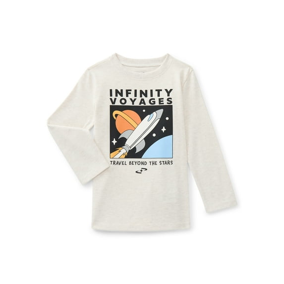 Garanimals Toddler Boys Graphic Tee with Long Sleeves, Sizes 18M-5T