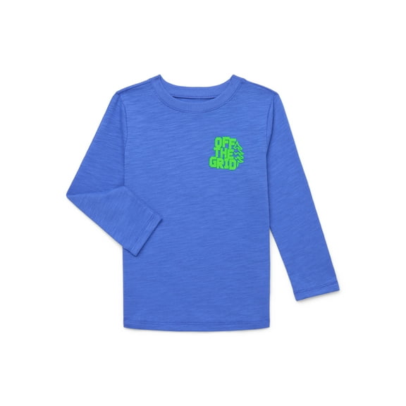 Garanimals Toddler Boys Graphic Tee with Long Sleeves, Sizes 18M-5T