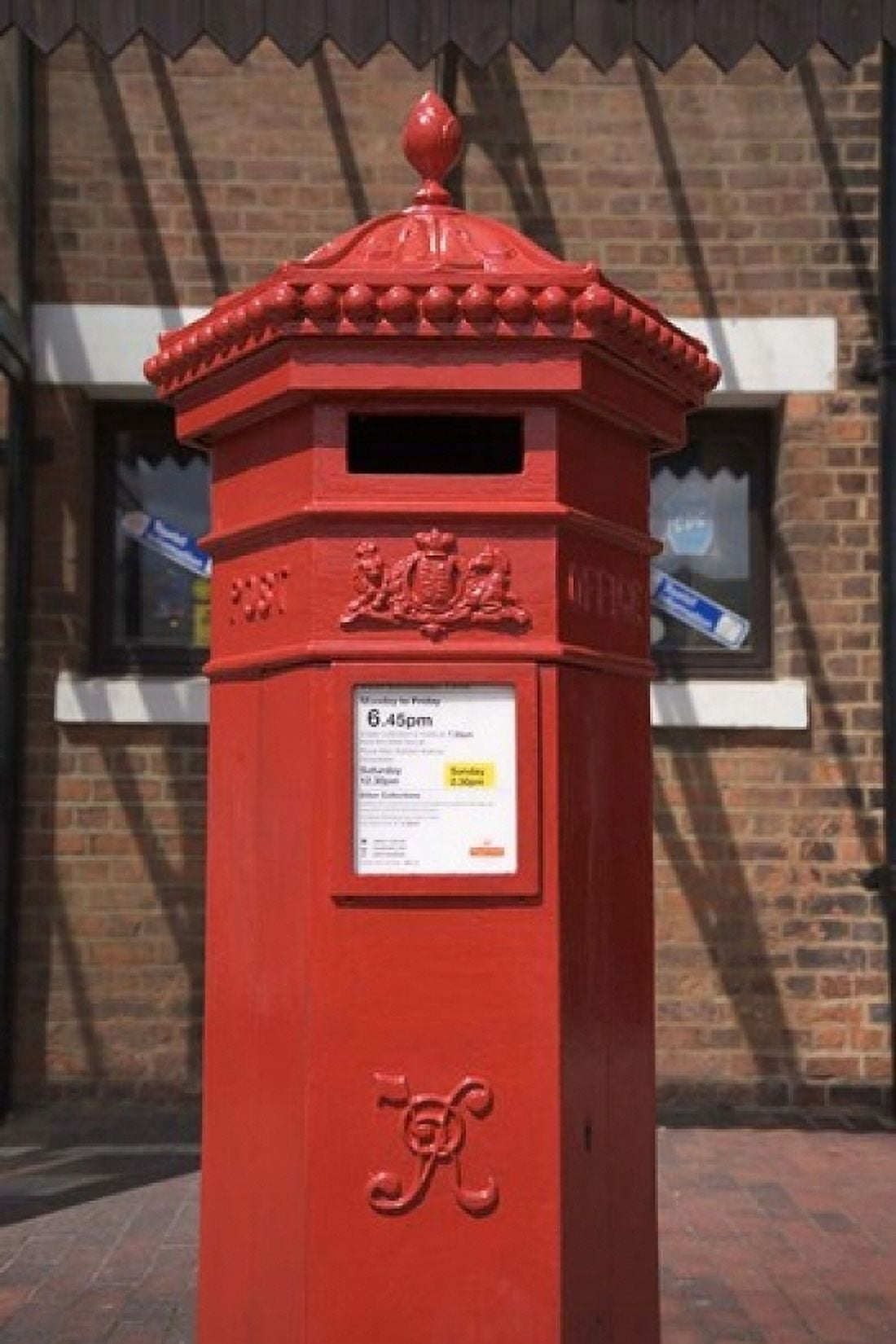 GR Post Box Gloucester Gloucestershire England Canvas Art - Paul Thompson DanitaDelimont (11 x 17)