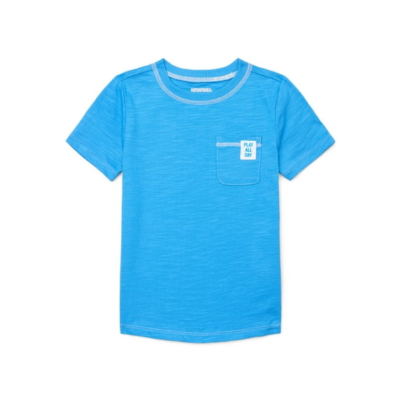 Garanimals Toddler Boys Slub Jersey Pocket Tee with Short Sleeves, Sizes 18M-5T