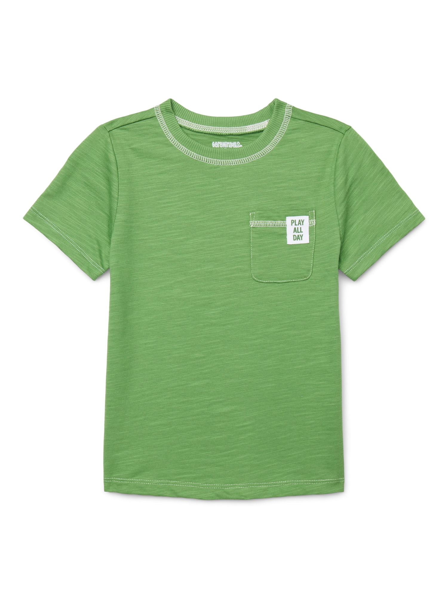 Toddler Boys Slub Jersey Pocket Tee with Short Sleeves, Sizes 18M-5T