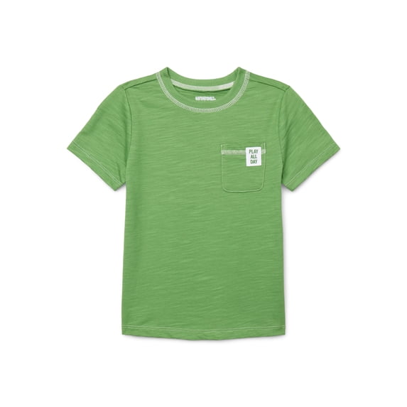 Garanimals Toddler Boys Slub Jersey Pocket Tee with Short Sleeves, Sizes 18M-5T