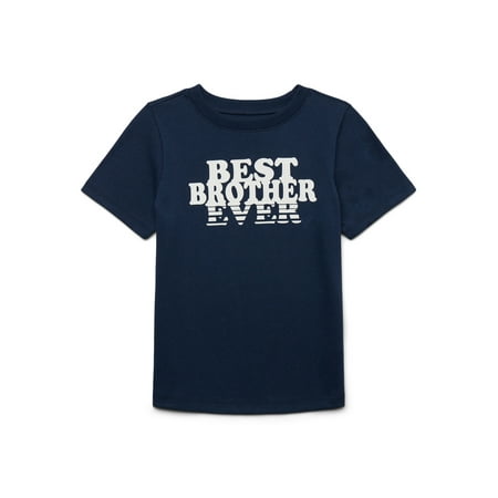 Garanimals Toddler Boy Short Sleeve Brushed Jersey Graphic T-Shirt, Sizes 18M-5T