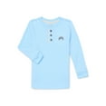 thumbnail image 1 of Garanimals Toddler Boys Waffle Henley Shirt with Long Sleeves, Sizes 18M-5T, 1 of 5