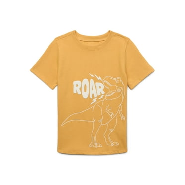 Garanimals Toddler Boys Brushed Jersey Graphic Tee with Short Sleeves, Sizes 18M-5T