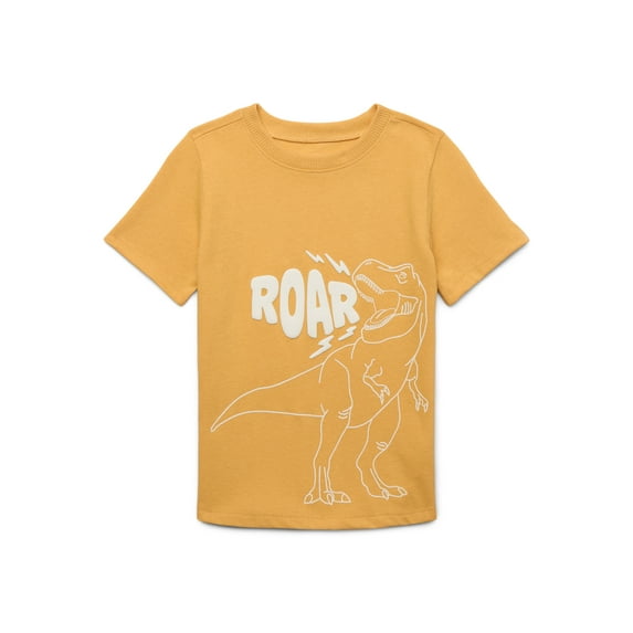Garanimals Toddler Boys Brushed Jersey Graphic Tee with Short Sleeves, Sizes 18M-5T