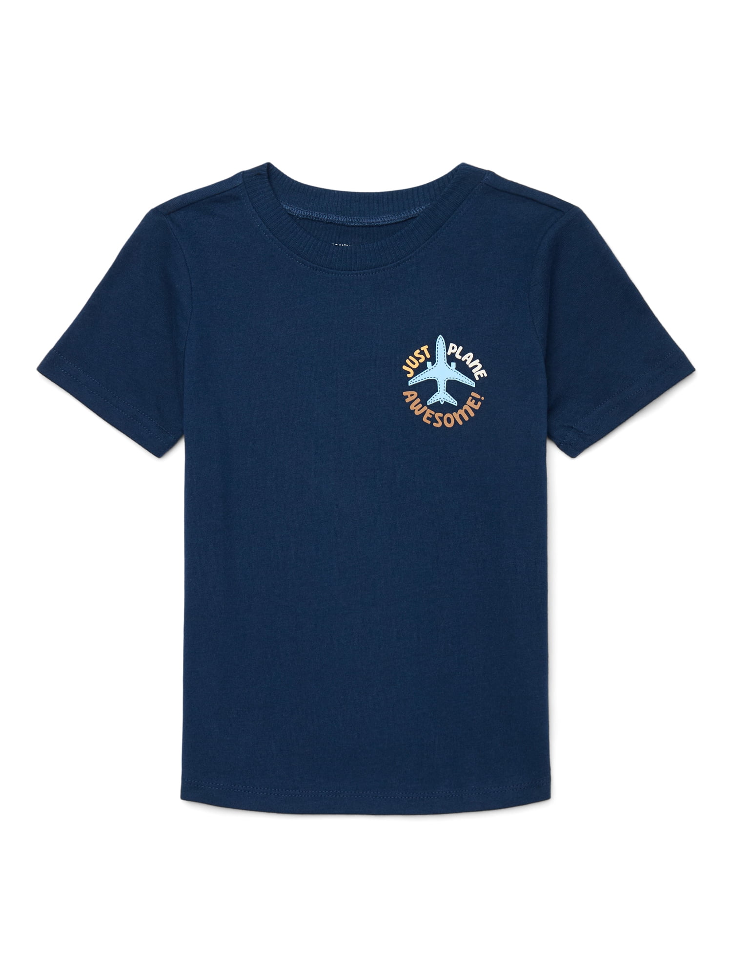 Garanimals Toddler Boys Brushed Jersey Graphic Tee with Short Sleeves, Sizes 18M-5T
