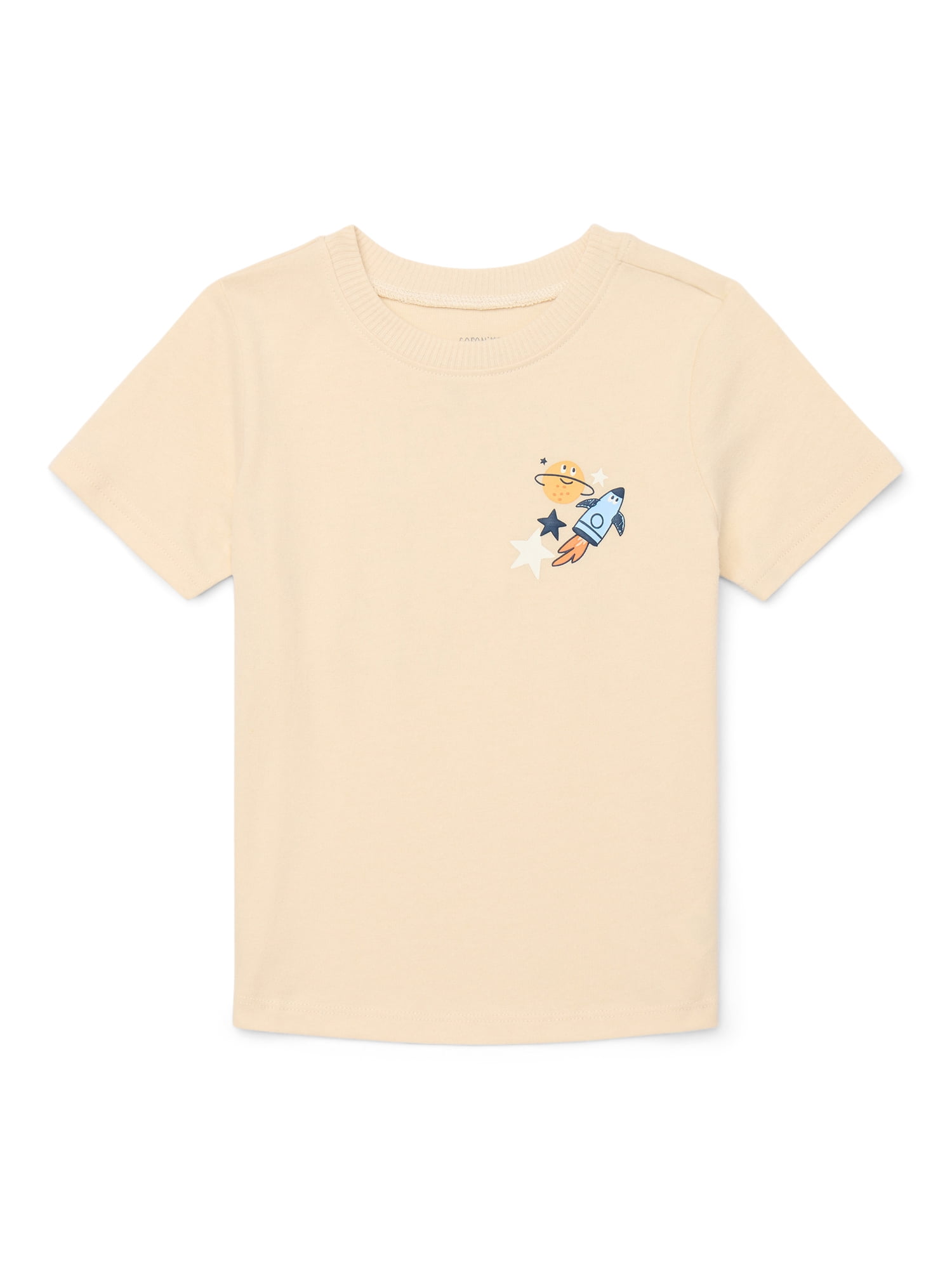Toddler Boys Brushed Jersey Graphic Tee with Short Sleeves, Sizes 18M-5T