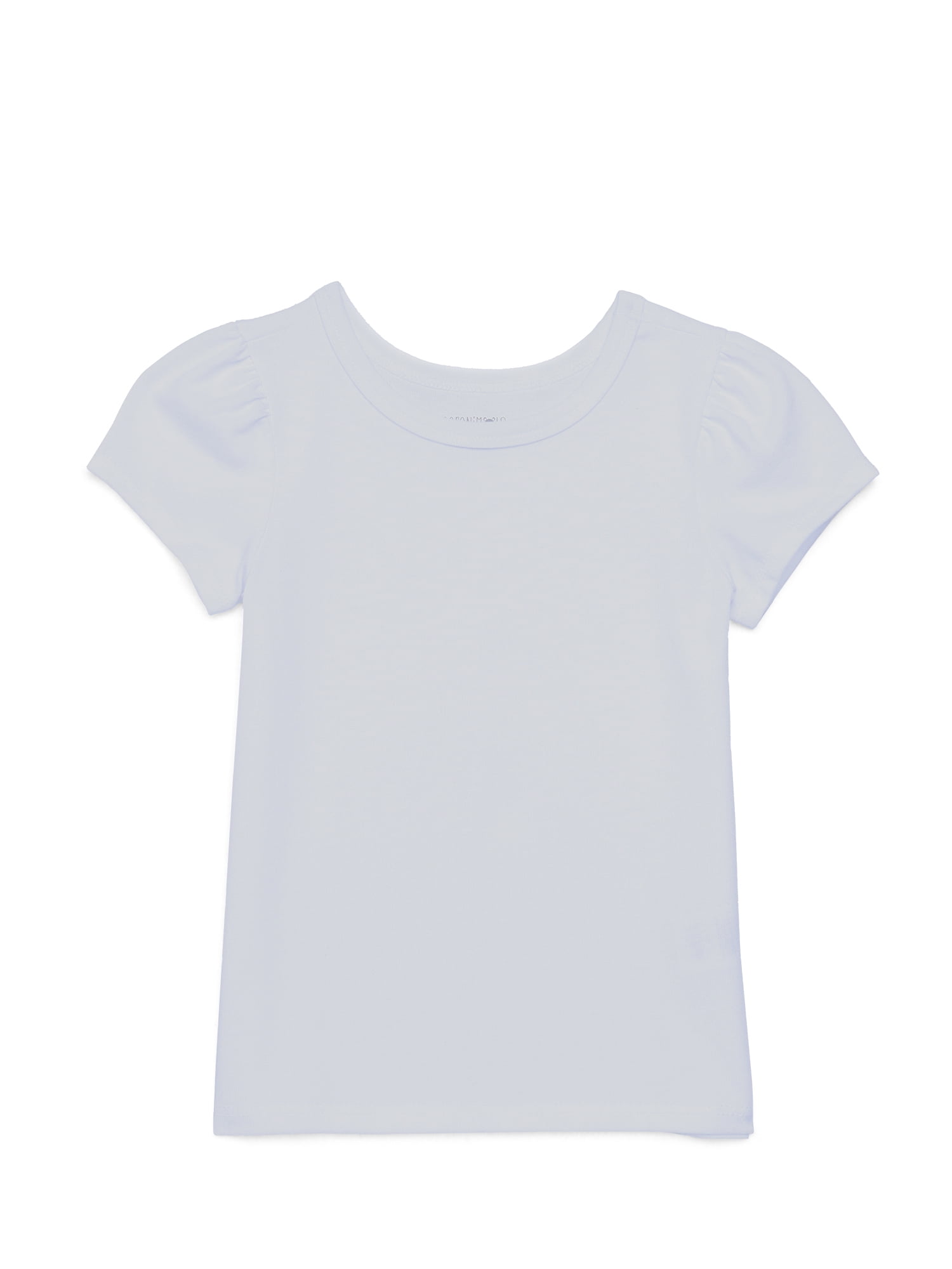Toddler Girl Short Puff Sleeve Solid T-Shirt, Sizes 18M-5T