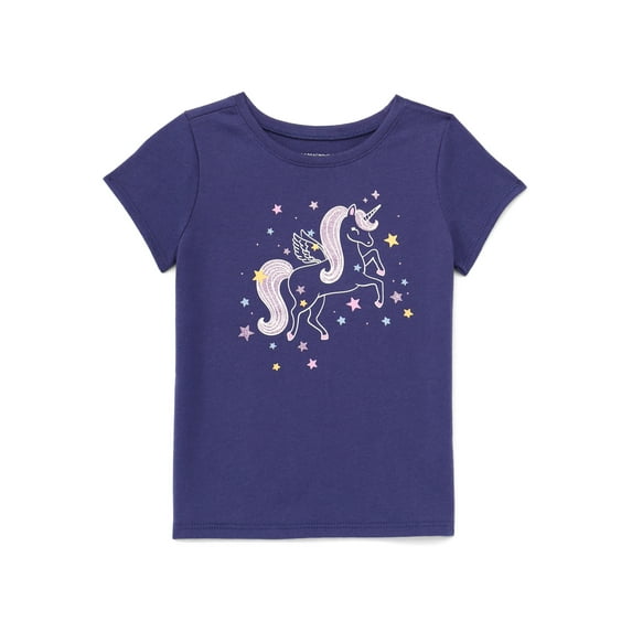Garanimals Toddler Girl Short Sleeve Graphic T-Shirt, Sizes 18M-5T