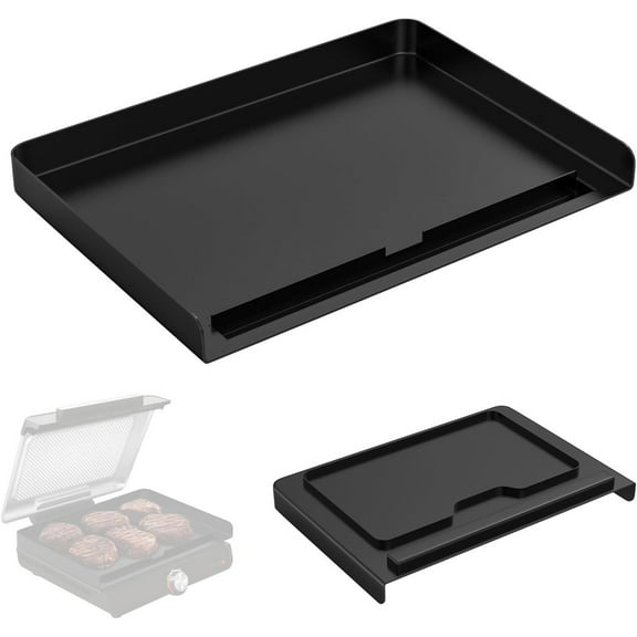 GR101 Grill Plate Replacement Part for Ninja Sizzle Smokeless Indoor Grill & Griddle, 14'' Flat Top Grill Plate Parts for Ninja GR100 Series Electric Grill, GR101 Griddle Plate, Non-stick