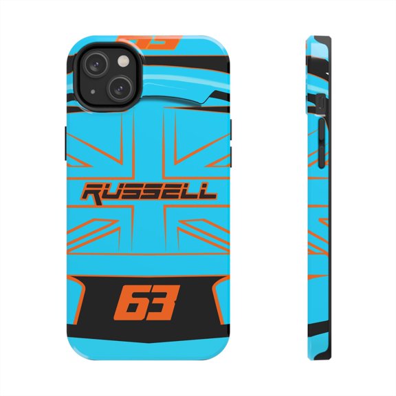 GR63 RUSS silverstone british GP 2025 helmet Tough phone case - iPhone 14 Plus